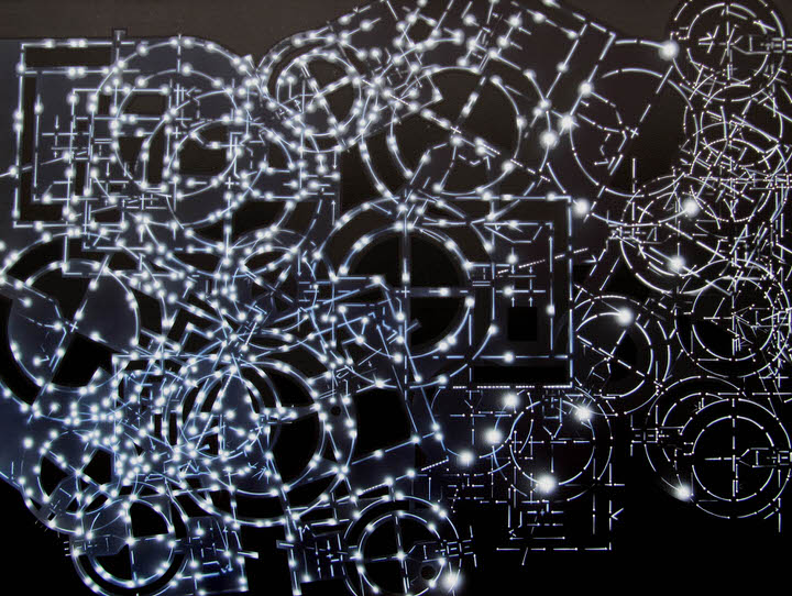 Mattern-Abbildung:	2013  LICHT-KOMPOSITION  VI | Mischtechnik | 120 x 160 cm